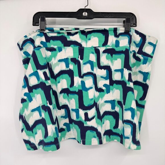 Patagonia Womens Organic Cotton Blend Abstract Print skort Skirt shorts size XL - Picture 4 of 8